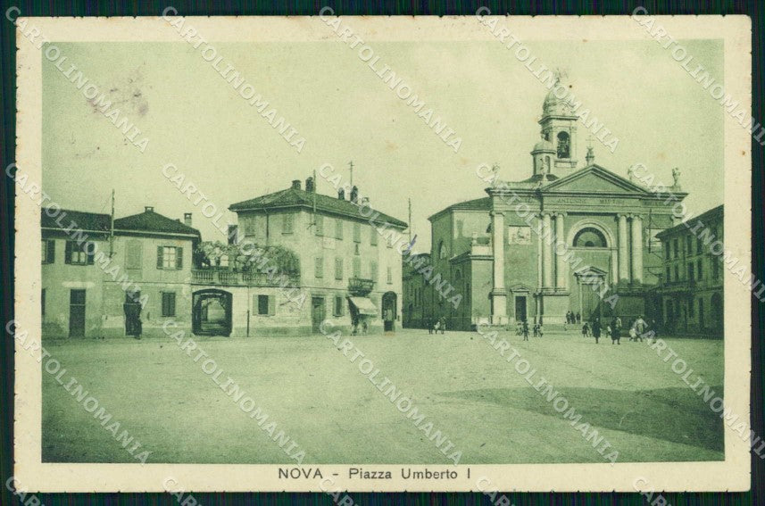 Milano Nova Piazza Umberto I PIEGATA cartolina RB9448 – fronte