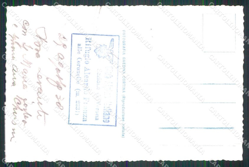 Bolzano Nova Levante Rifugio Aleardo Fronza alle Coronelle Foto cartolina RB9470 – retro