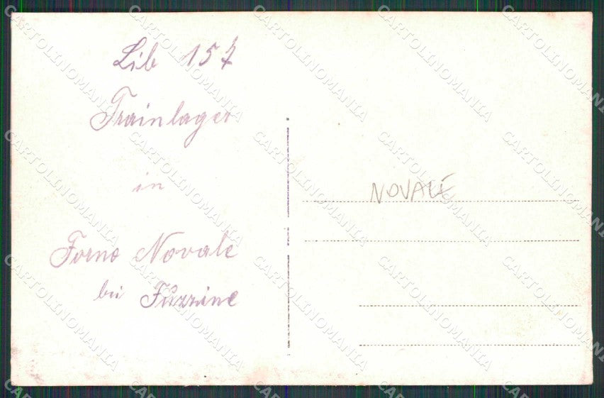 Vicenza Novale Accampamento Militare cartolina RB9473 – retro