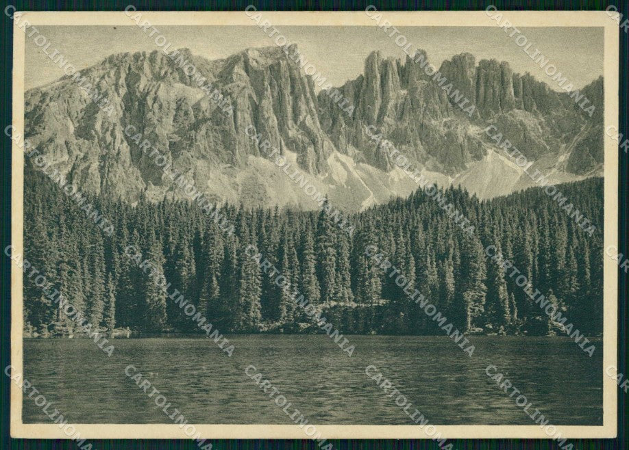 Bolzano Nova Levante Lago di Carezza Latemar FG cartolina RB9479 – fronte