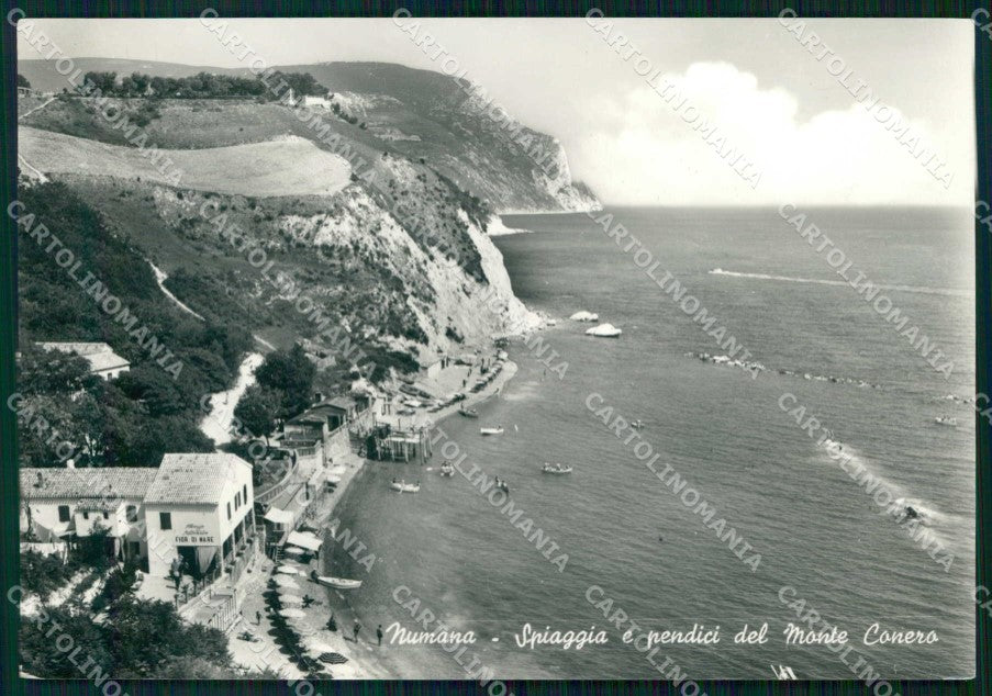 Ancona Numana Spiaggia Pendici Monte Conero Foto FG cartolina RB9483 – fronte