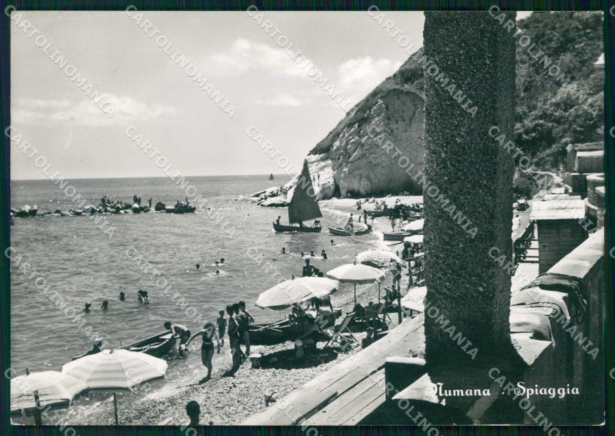 Ancona Numana Spiaggia Barche Foto FG cartolina RB9484 – fronte