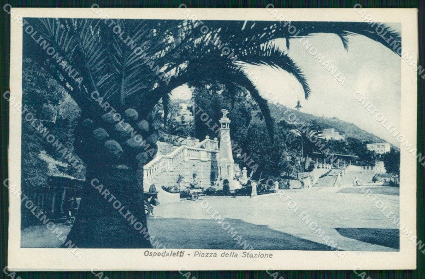 Imperia Ospedaletti Piazza della Stazione cartolina RB9487 – fronte