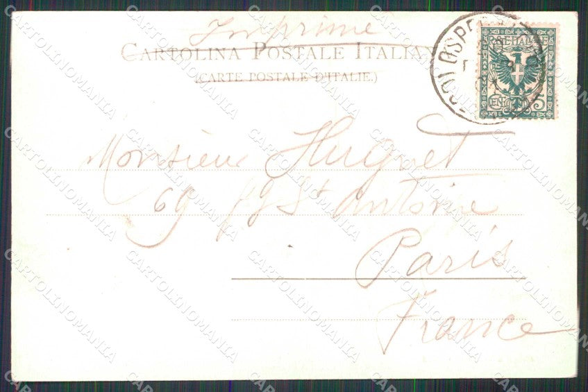 Imperia Ospedaletti Hotel de la Reine Stengel 6743 cartolina RB9488 – retro