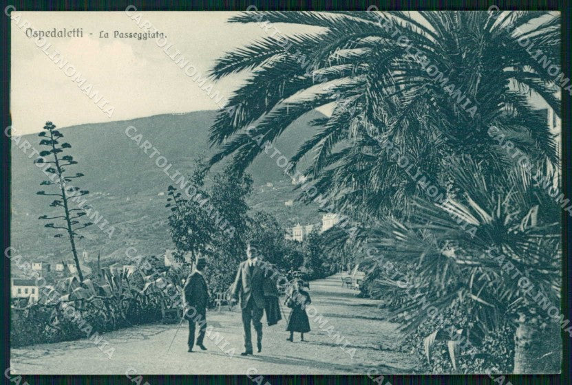 Imperia Ospedaletti Passeggiata Brunner 16694 cartolina RB9492 – fronte
