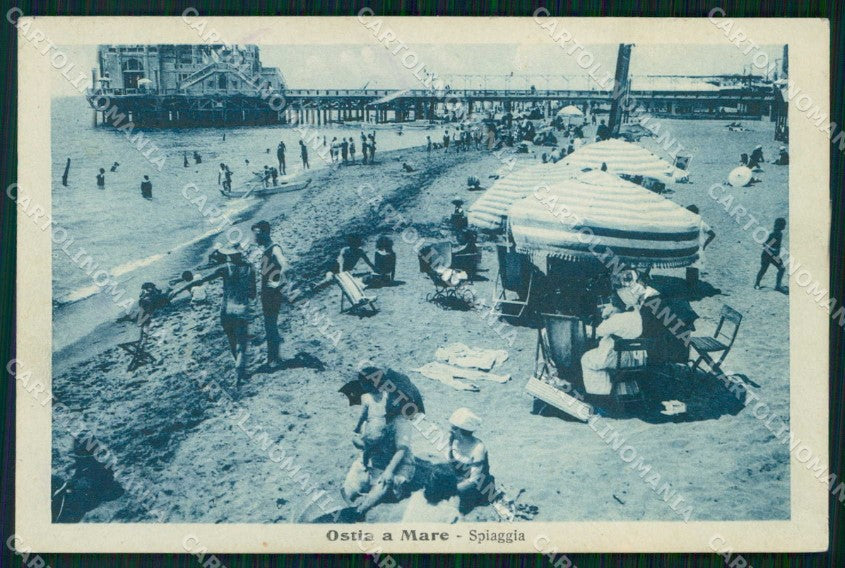 Roma Ostia Spiaggia cartolina RB9504 – fronte