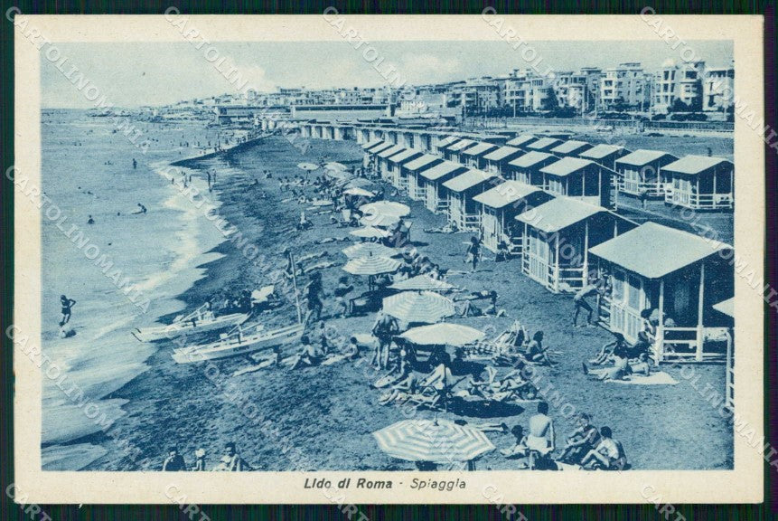Roma Ostia Spiaggia cartolina RB9506 – fronte