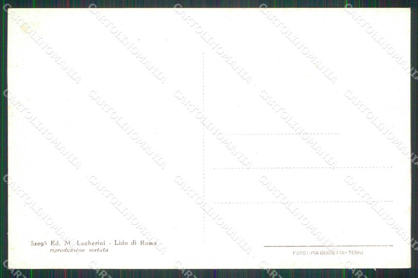 Roma Ostia Spiaggia cartolina RB9506 – retro