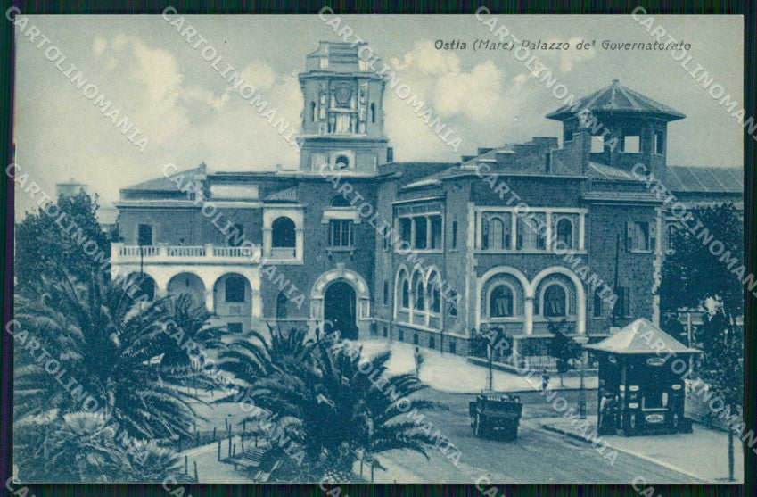 Roma Ostia Palazzo del Governatorato cartolina RB9508 – fronte