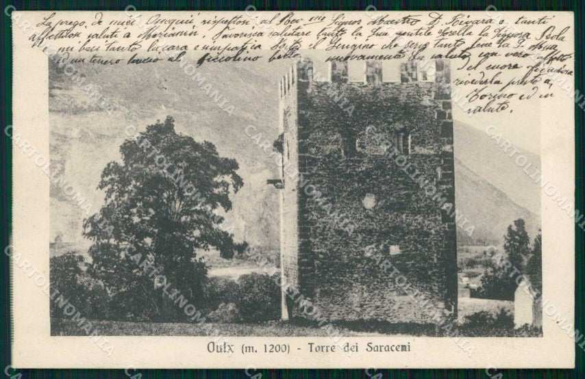 Torino Oulx Torre dei Saraceni cartolina RB9521 – fronte