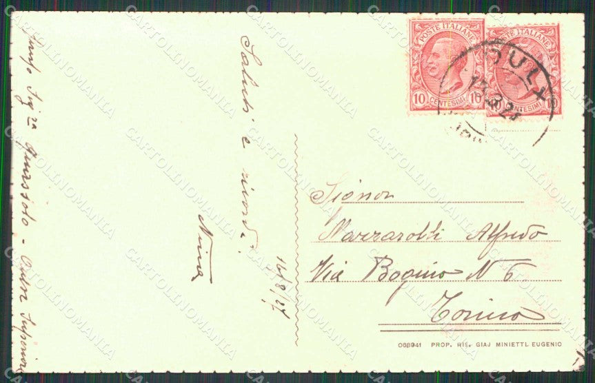 Torino Oulx Villa Clotes cartolina RB9528 – retro