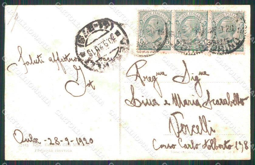 Torino Oulx Abbadia Punta Siguret cartolina RB9529 – retro
