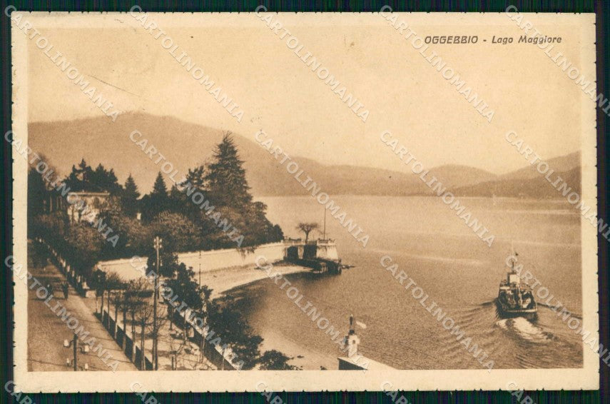 Verbania Oggebbio Lago Maggiore Barca cartolina RB9531 – fronte