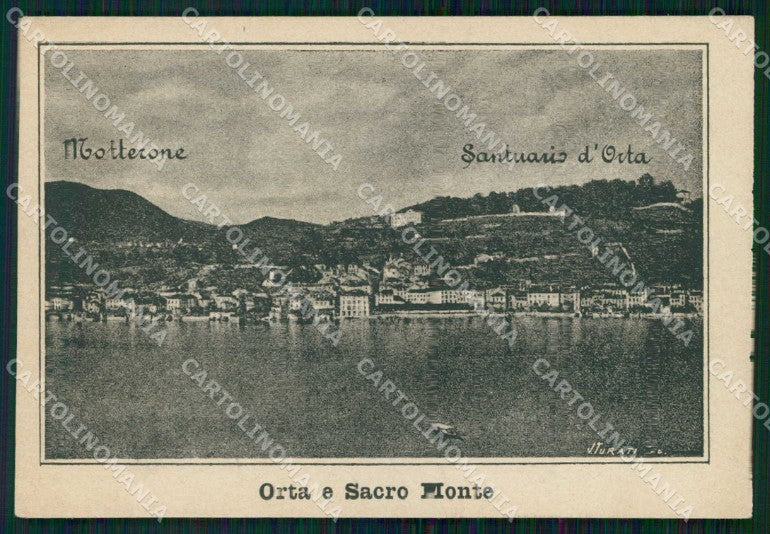 Novara Orta Sacro Monte Santuario Mottarone cartolina RB9549 – fronte