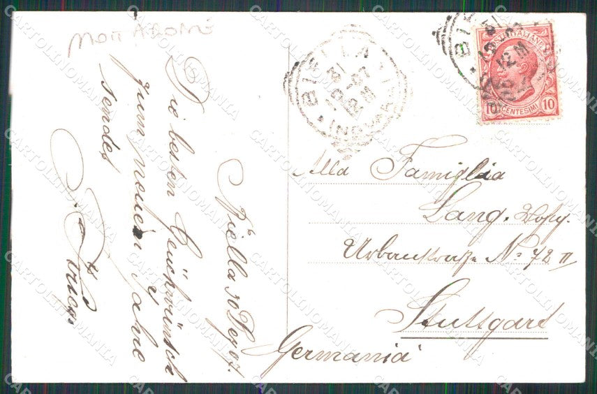 Biella Oropa Costumi Portatrici e Mulattieri Oropa Brunner 731 cartolina RB9550 – retro
