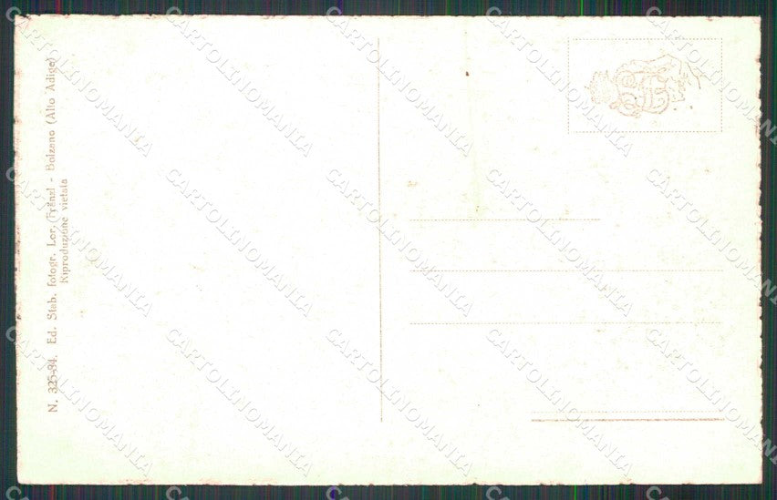 Bolzano Ortisei Val Gardena Franzl 325/84 cartolina RB9564 – retro