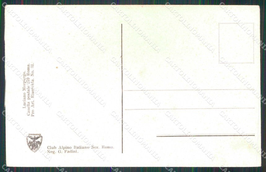 L'Aquila Ovindoli Club Alpino Italiano Sci cartolina RB9567 – retro