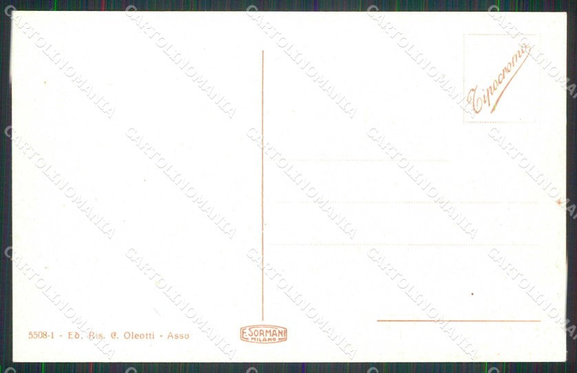 Como Valbrona Osigo Stazione Climatica cartolina RB9569 – retro