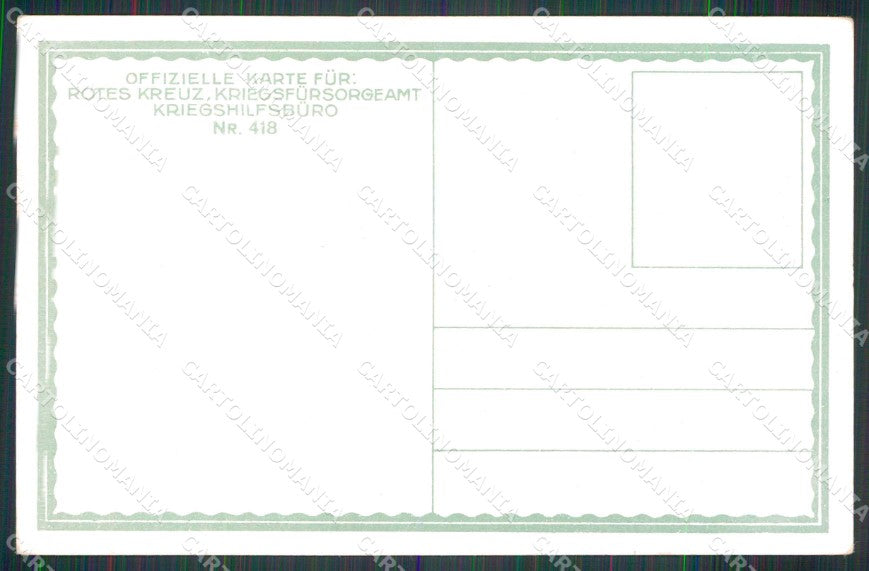 Bolzano Trafoi Passo dello Stelvio Rotes Kreuz 218 CRI WWI cartolina RB9577 – retro
