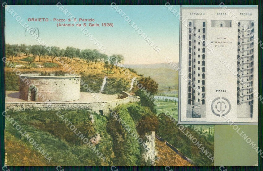 Terni Orvieto Pozzo di San Patrizio Alterocca cartolina RB9579 – fronte