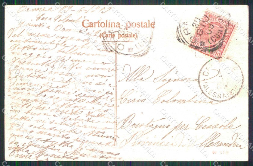 Cuneo Ormea Panorama cartolina RB9581 – retro