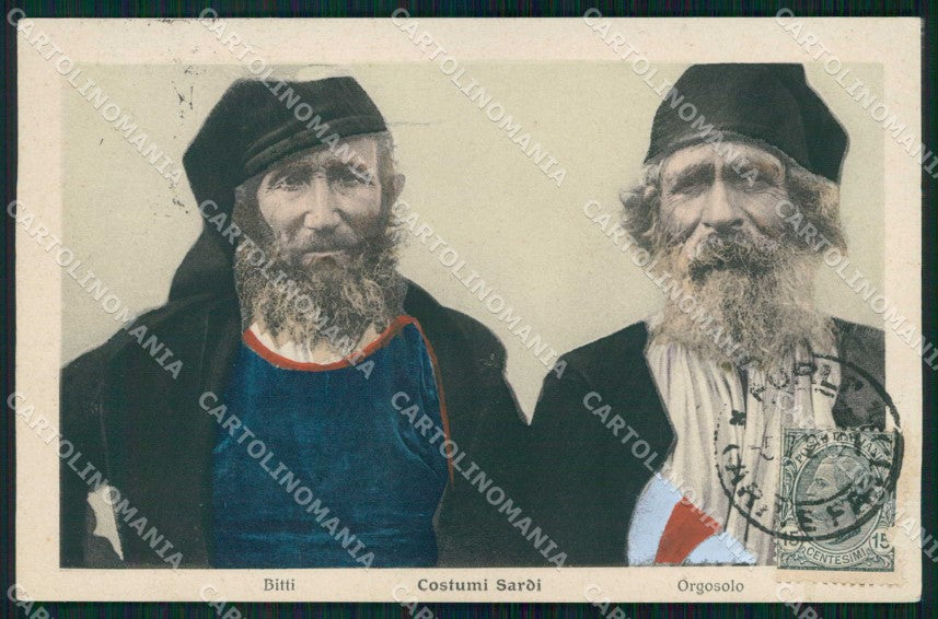 Nuoro Orgosolo Costumi Sardi Alterocca 13170 Bitti cartolina RB9598 – fronte