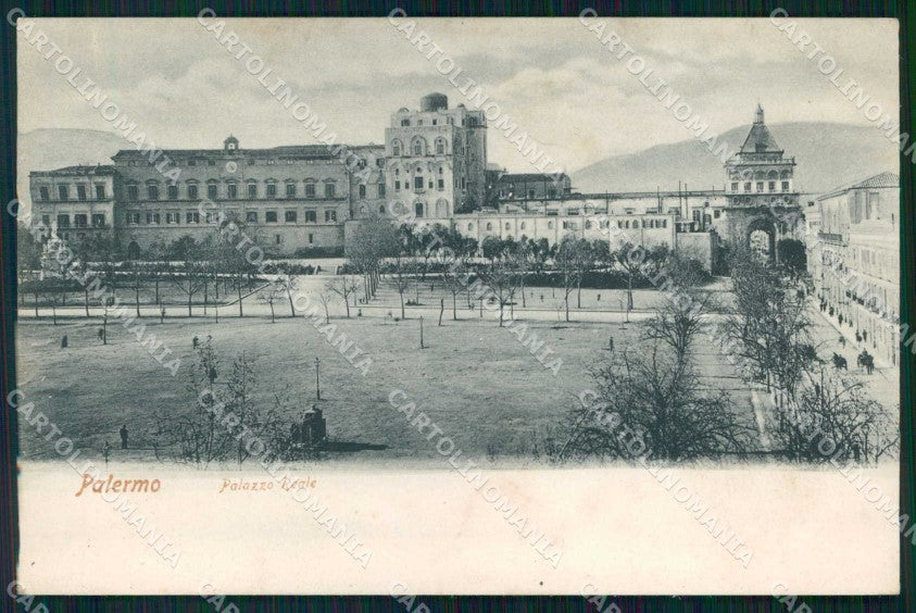Palermo Città Palazzo Reale Trabert cartolina RB9599 – fronte