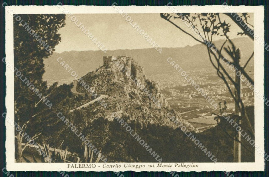 Palermo Città Castello Utveggio Monte Pellegrino cartolina RB9603 – fronte