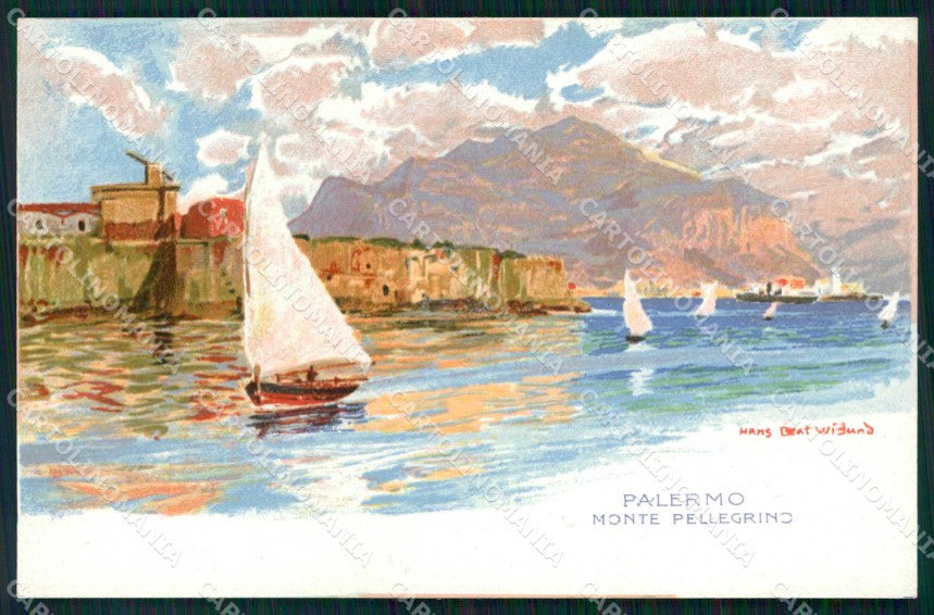 Palermo Città Monte Pellegrino Wieland 160 cartolina RB9607 – fronte