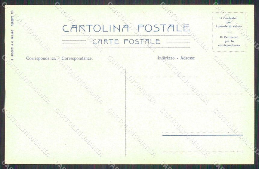 Palermo Città Barche Wieland 183 cartolina RB9609 – retro