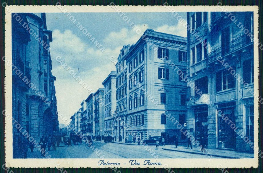 Palermo Città Via Roma cartolina RB9618 – fronte