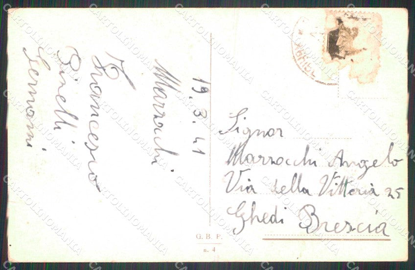 Palermo Città Costume Siciliano ABRASA cartolina RB9626 – retro