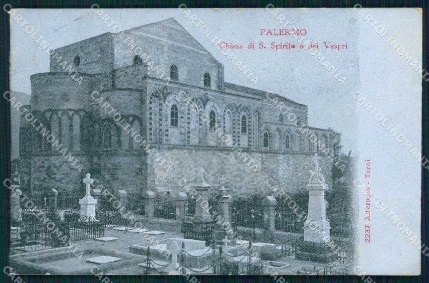 Palermo Città Chiesa di Santo Spirito dei Vespri Alterocca 2237 cartolina RB9627 – fronte