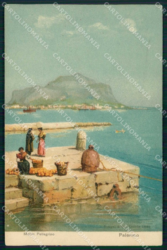 Palermo Città Monte Pellegrino Stengel 19754 cartolina RB9630 – fronte