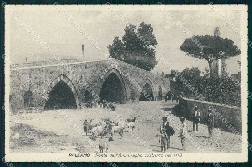 Palermo Città Ponte dell'Ammiraglio cartolina RB9636 – fronte