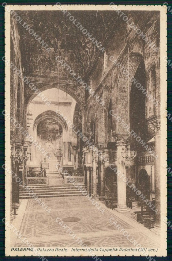 Palermo Città Palazzo Reale Interno della Cappella Palatina cartolina RB9642 – fronte
