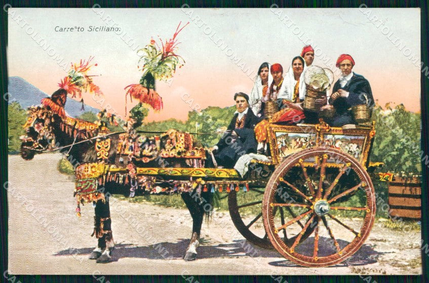 Palermo Città Carretto Siciliano cartolina RB9650 – fronte