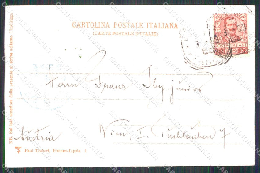 Palermo Città Carro Siciliano Trabert cartolina RB9651 – retro