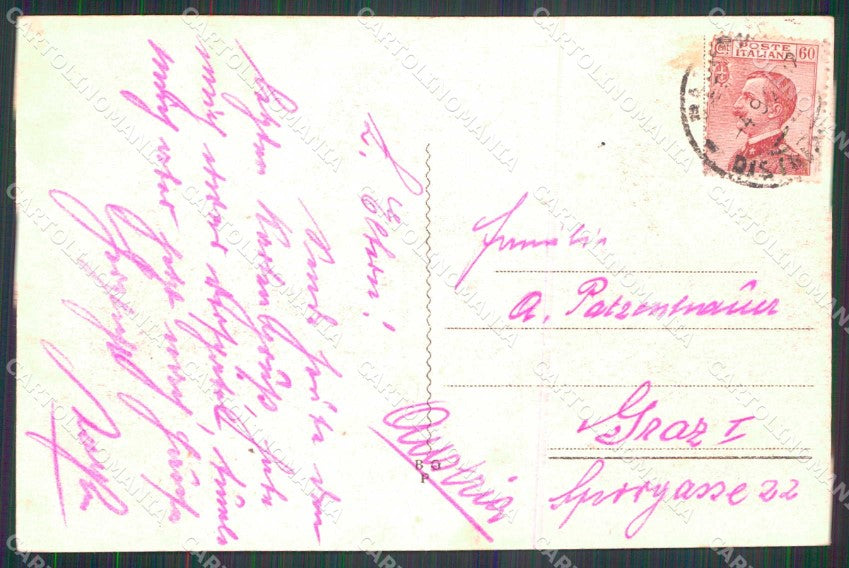 Palermo Città Mondello Villini nel Viale Regina Elena cartolina RB9658 – retro