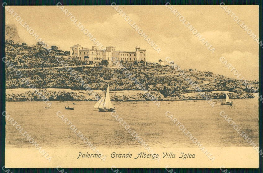 Palermo Città Grande Albergo Villa Igiea cartolina RB9661 – fronte