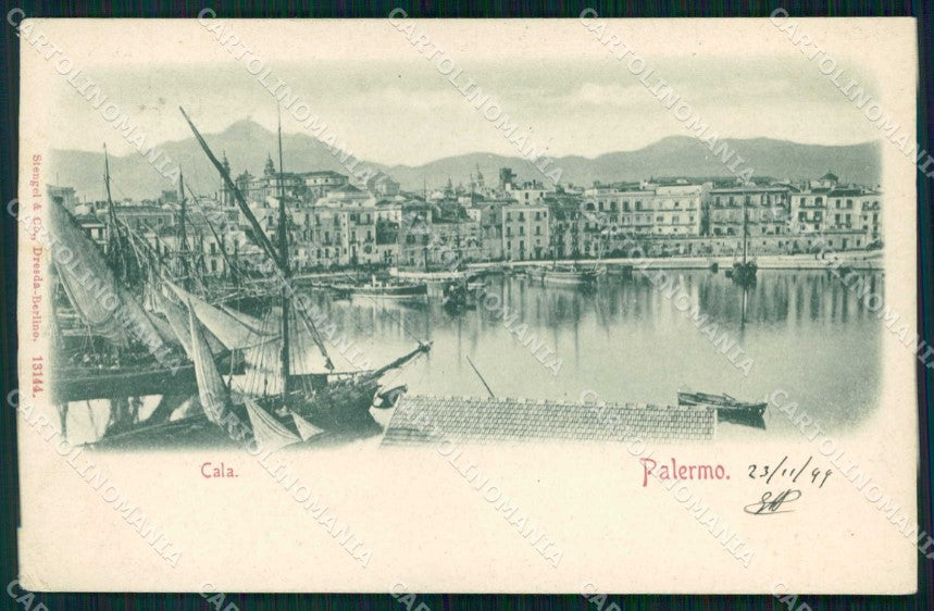 Palermo Città Cala Barche Stengel 13144 cartolina RB9666 – fronte