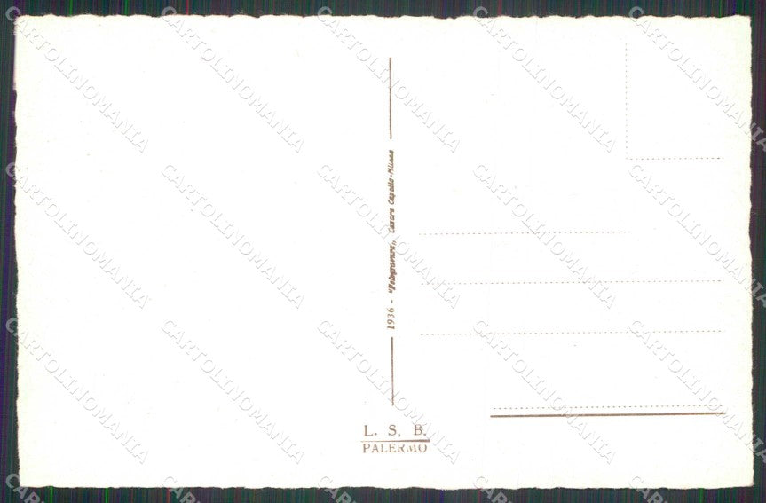 Palermo Città Viale Libertà cartolina RB9672 – retro