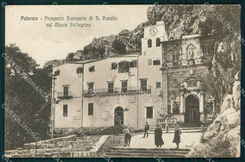 Palermo Città Prospetto Santuario di Santa Rosalia cartolina RB9676 – fronte
