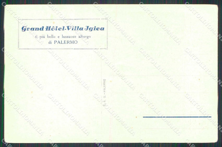 Palermo Città Automobile Club Primavera Siciliana cartolina RB9683 – retro