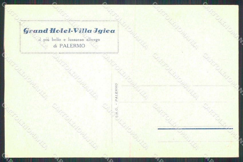 Palermo Città Automobile Club Primavera Siciliana cartolina RB9684 – retro
