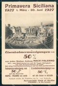 Palermo Città Automobile Club Primavera Siciliana cartolina RB9685 – fronte