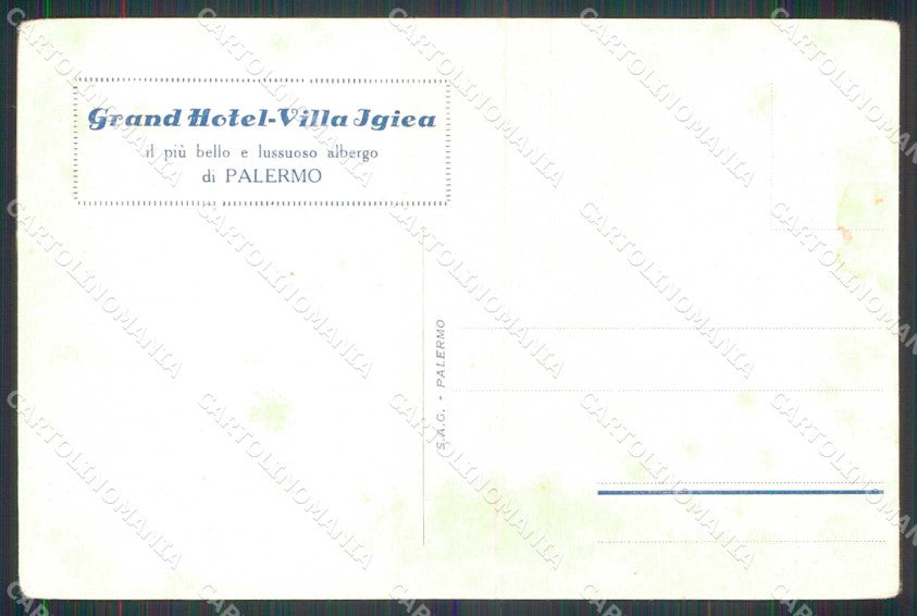 Palermo Città Automobile Club Primavera Siciliana cartolina RB9685 – retro