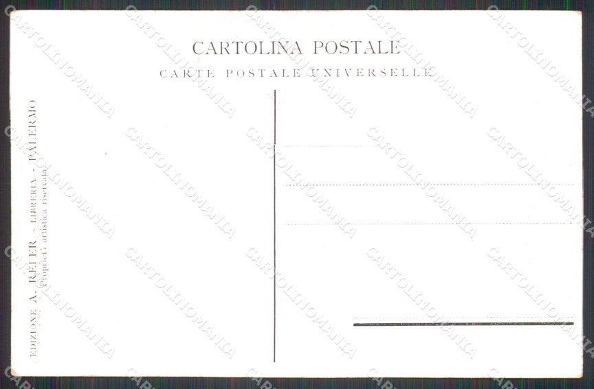 Palermo Città Acquaiolo Costumi Siciliani cartolina RB9715 – retro