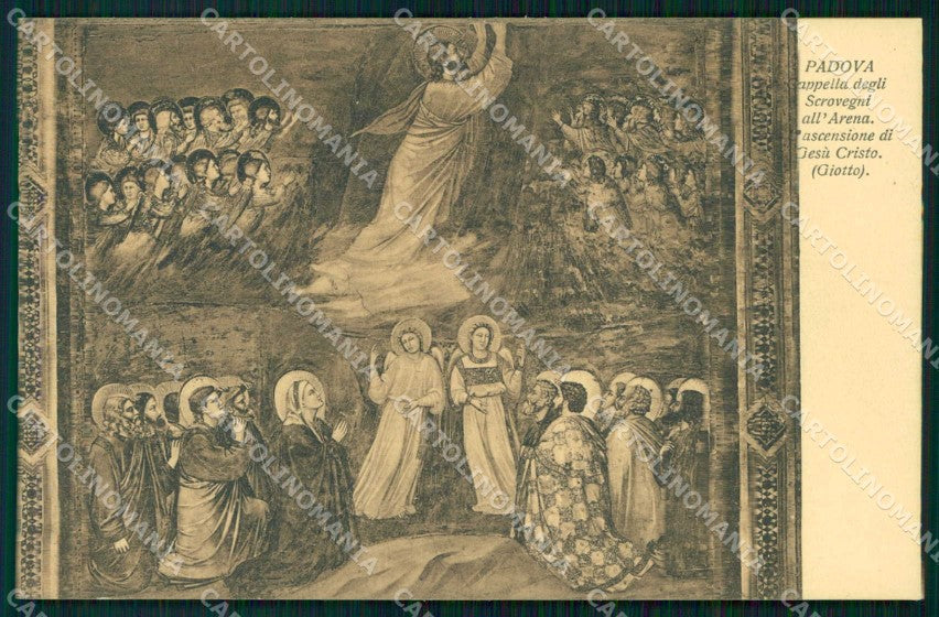 Padova Città Cappella degli Scrovegni Ascensione di Gesù Cristo cartolina RB9733 – fronte