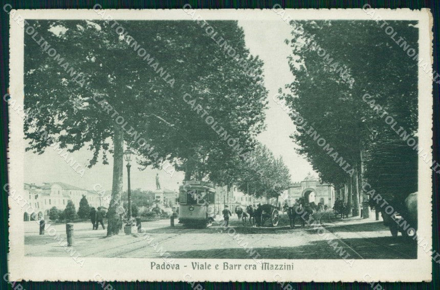 Padova Città Viale e Barriera Mazzini Tram cartolina RB9736 – fronte